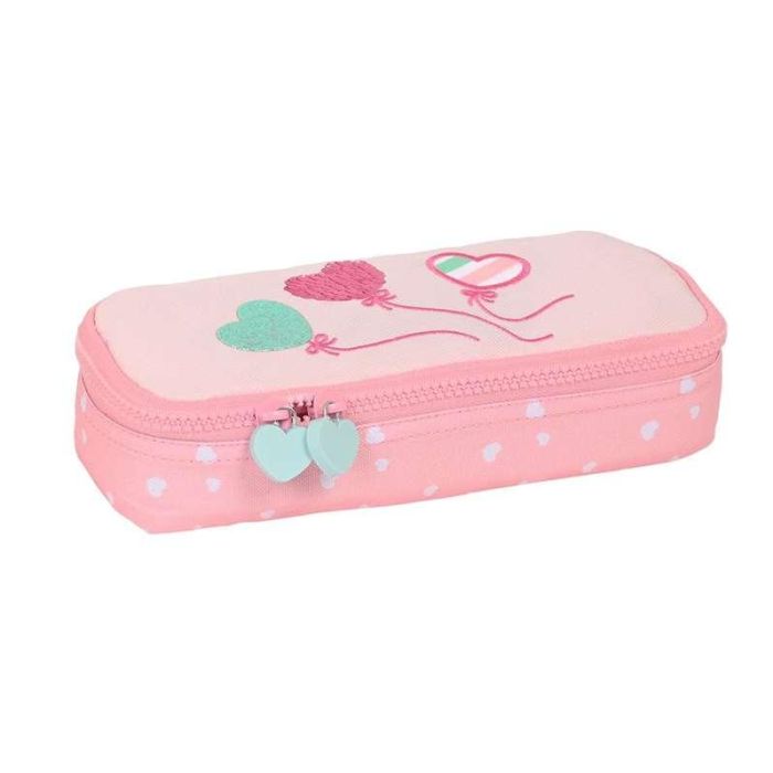 Estuche Escolar BlackFit8 Globitos 22 x 5 x 8 cm Rosa