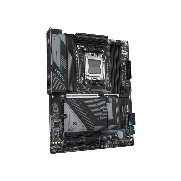 Gigabyte Placa Base X870 GAMING X WIFI7 - Compatible con AMD Ryzen 9000, 16+2+2 fases VRM, DDR5 hasta 8000MHz, Wi-Fi 7, 2.5GbE LAN, USB 3.2 Gen 2x2, Ref. 9MX87GX7-00-10 2 Gigabyte Placa Base X870 GAMING X WIFI7 - Compatible con AMD Ryzen 9000, 16+2+2 fases VRM, DDR5 hasta 8000MHz, Wi-Fi 7, 2.5GbE LAN, USB 3.2 Gen 2x2, Ref. 9MX87GX7-00-10 2