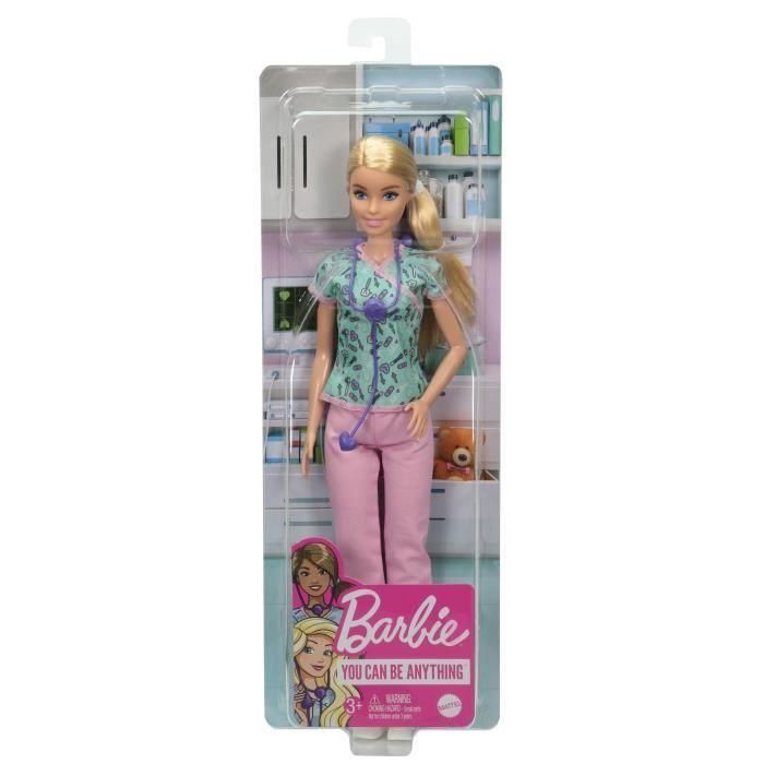 Barbie Gtw39 Muñeca Enfermera de la Colección Tú Puedes Ser, con Uniforme y Estetoscopio, 30.40cm, Regalo para Niñas +3 Años 4 Barbie Gtw39 Muñeca Enfermera de la Colección Tú Puedes Ser, con Uniforme y Estetoscopio, 30.40cm, Regalo para Niñas +3 Años 4