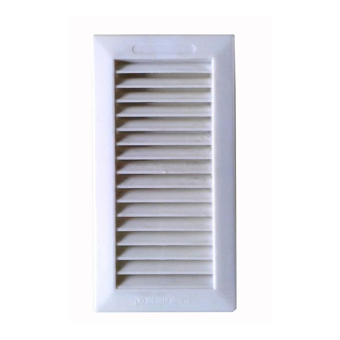 Fepre Rejilla de ventilación empotrar con pestaña 13.3x26cm, marco ABS blanco Fepre Rejilla de ventilación empotrar con pestaña 13.3x26cm, marco ABS blanco