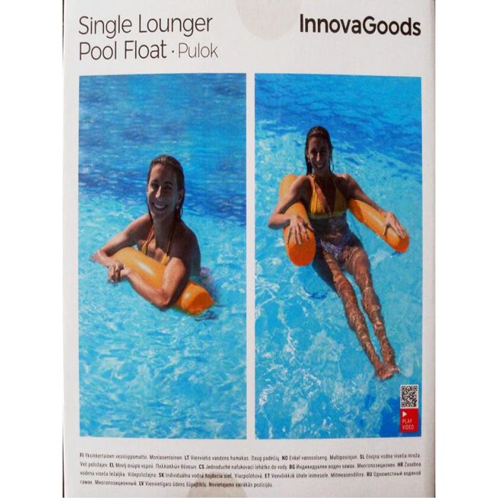 Hamaca de Agua Flotante Individual para Piscina Pulok InnovaGoods 15 Hamaca de Agua Flotante Individual para Piscina Pulok InnovaGoods 15