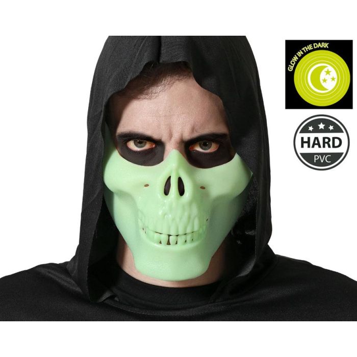 Máscara Halloween Adulto Brillante En La Oscuridad para Hombre