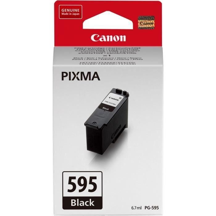 Canon PG-595 Cartucho Tinta Negro Original FINE para impresoras PIXMA series TS4150i, TS6550i, TS7550i 0 Canon PG-595 Cartucho Tinta Negro Original FINE para impresoras PIXMA series TS4150i, TS6550i, TS7550i 0