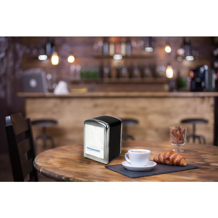 My Bar Servilletero Hostelería Black - 9,9 cm Ancho x 14,6 cm Alto x 11,3 cm Largo (12 Unidades) 4 My Bar Servilletero Hostelería Black - 9,9 cm Ancho x 14,6 cm Alto x 11,3 cm Largo (12 Unidades) 4