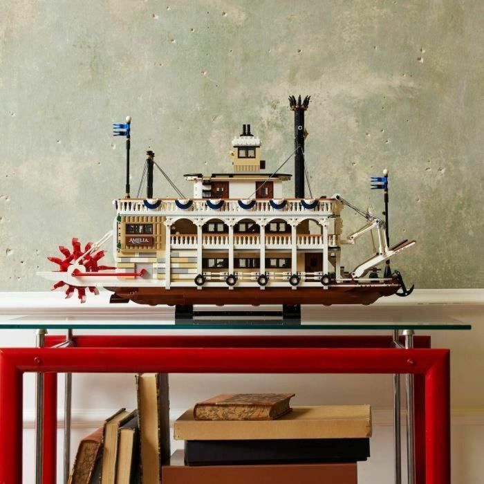 Lego Ideas 21356 Barco de vapor del río Misisipi - Set de Construcción para Adultos