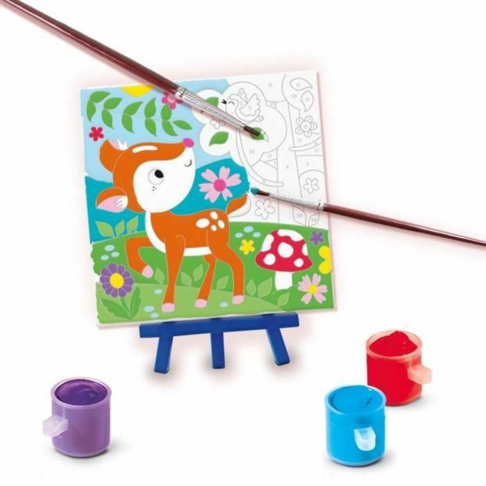 Set de Dibujo SES Creative Painting by number on canvas (3 Piezas) 2 Set de Dibujo SES Creative Painting by number on canvas (3 Piezas) 2