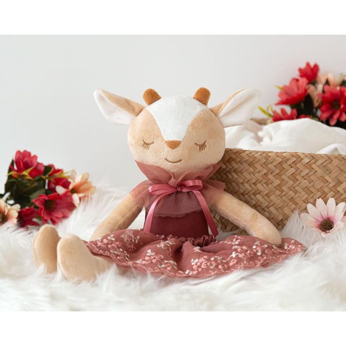 KioKids Muñeca de Trapo Ciervo Suave Juguete Niños +10 Meses Multicolor Poliéster 0 KioKids Muñeca de Trapo Ciervo Suave Juguete Niños +10 Meses Multicolor Poliéster 0