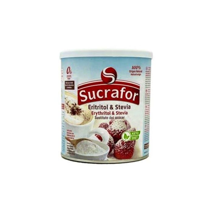 Sucrafor Sustituto del Azúcar con Eritritol y Stevia, Apto para Diabéticos, 500g