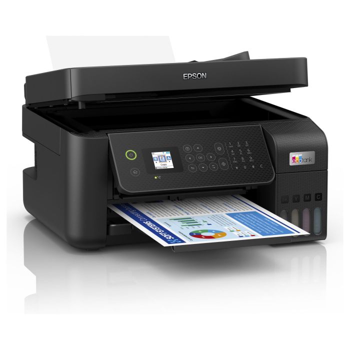 Epson ET-4800 Impresora Multifunción 4en1 Inyección Tinta Color A4 LAN Wifi ADF Negro 16