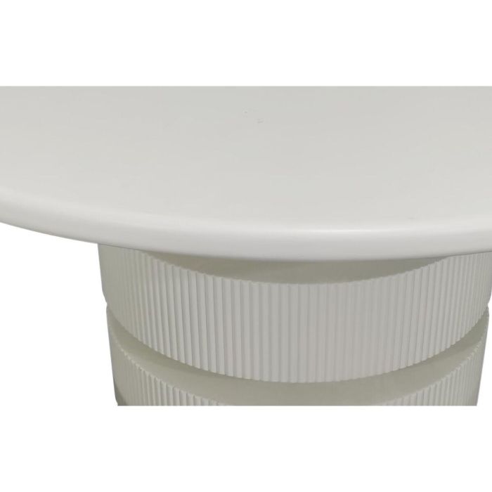 Mesa de Comedor Home ESPRIT Blanco Madera de abeto Madera MDF 120 X 120 X 80 cm 1