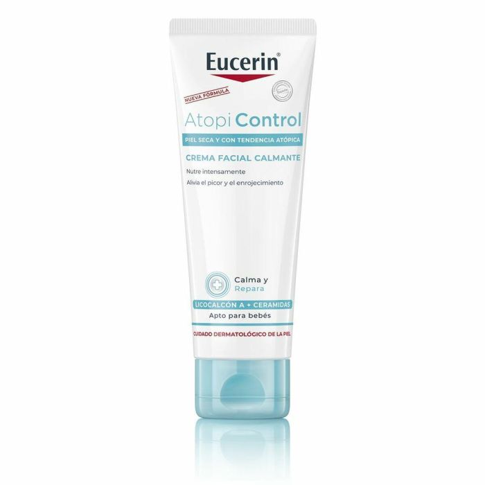 Eucerin ATOPICONTROL Crema Facial para Pieles Atópicas y Secas, Tratamiento Hidratante Diario, Rápida Absorción 50 ml