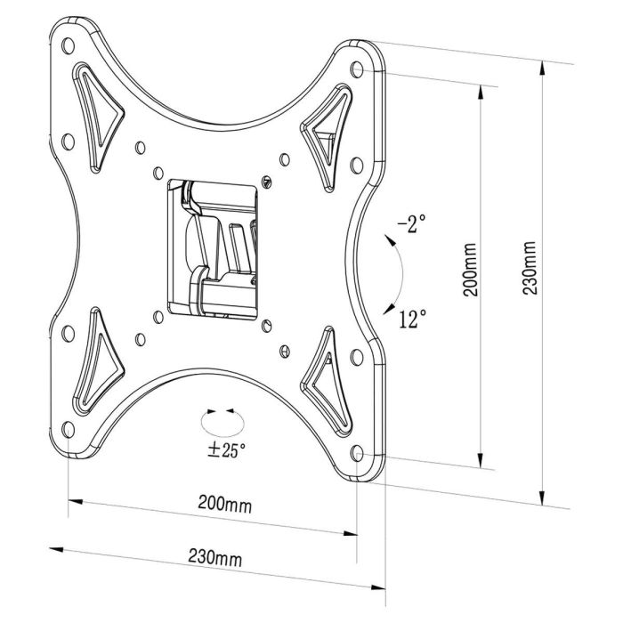 Soporte TV TM Electron 26"-40" 25 kg 2