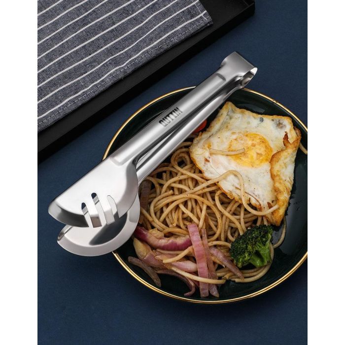 Pinzas de cocina multiuso de acero Quttin 23.5 cm (36 Unidades) 5 Pinzas de cocina multiuso de acero Quttin 23.5 cm (36 Unidades) 5