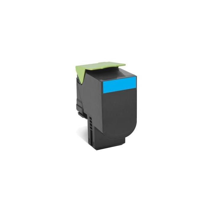 Lexmark Tóner Cian Original para CX510, 4.000 Páginas, Cartucho de Devolución y Reciclaje, Impresión Láser
