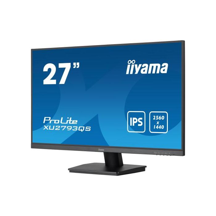 iiyama ProLite XU2793QS-B6 pantalla para PC 68,6 cm (27") 2560 x 1440 Pixeles 2K Ultra HD LED Negro 3