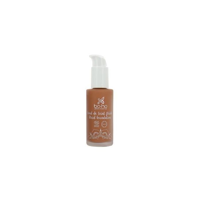 BOHO GREEN MAKE UP Base de Maquillaje Fluida 07 Caramel Castaño 30 ml Bio