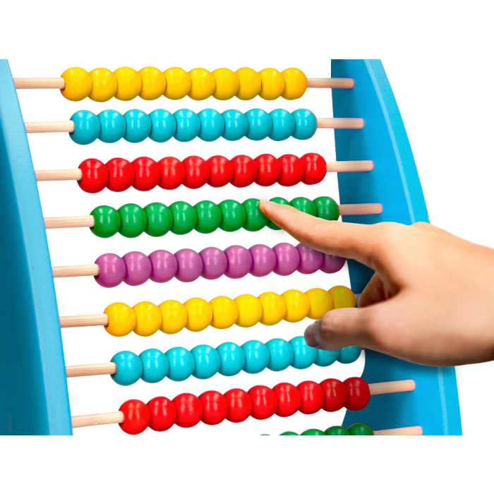 Liderpapel Ábaco de Madera con 100 Bolas de Colores para Aprender a Contar 273x112x230mm 8
