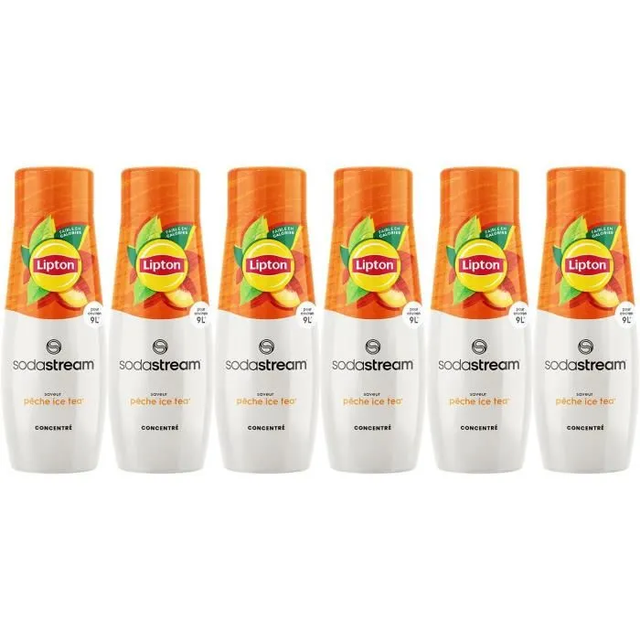 Sodastream Concentrados Lipton Ice Tea - Pack 6 Botellas (440 ml cada una) - Hasta 54L de Bebidas 0 Sodastream Concentrados Lipton Ice Tea - Pack 6 Botellas (440 ml cada una) - Hasta 54L de Bebidas 0