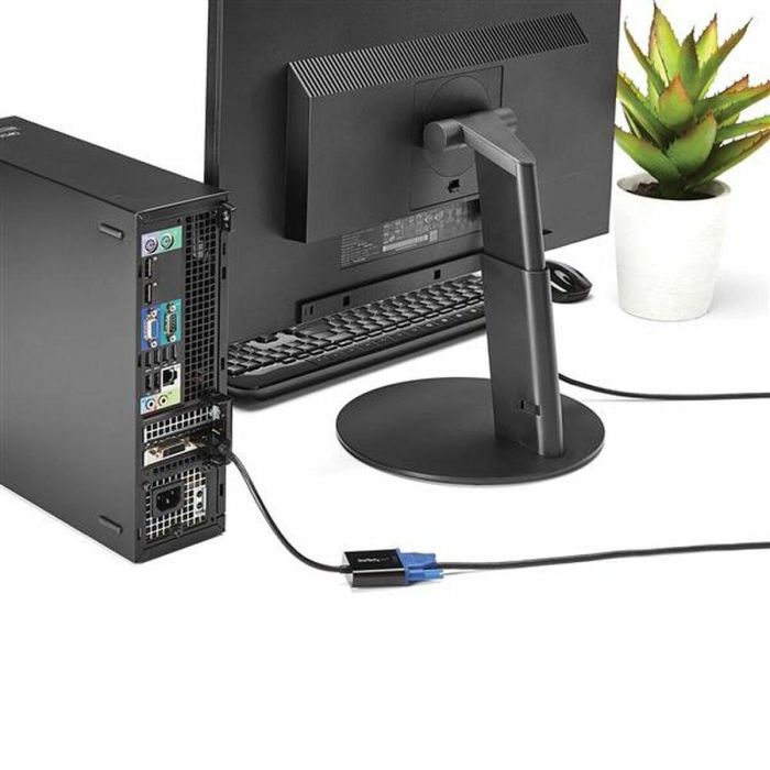 Adaptador DisplayPort a VGA Startech DP2VGA3 Negro 1 Adaptador DisplayPort a VGA Startech DP2VGA3 Negro 1