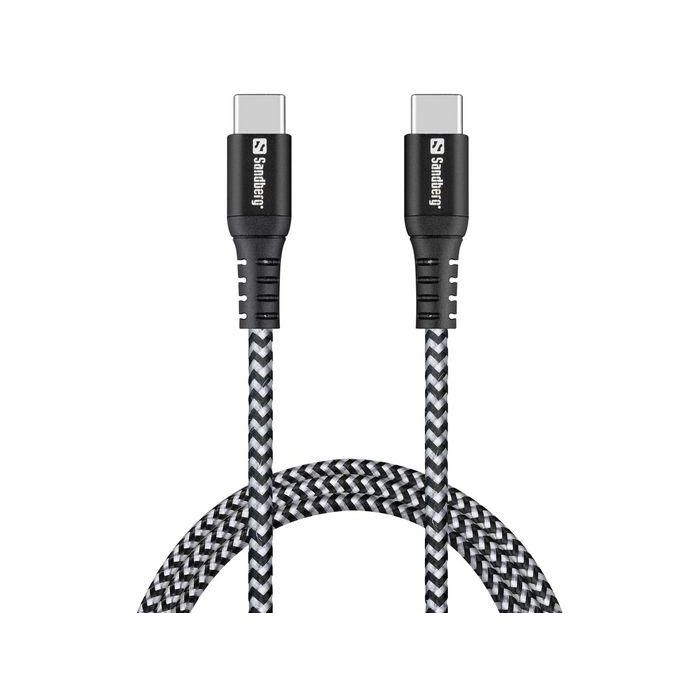 Sandberg Survivor USB-C Cable 1M, 100W Sandberg Survivor USB-C Cable 1M, 100W