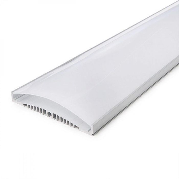 Perfíl/Luminaria Aluminio 10 X Tira LED - Difusor Opal x 1M 5