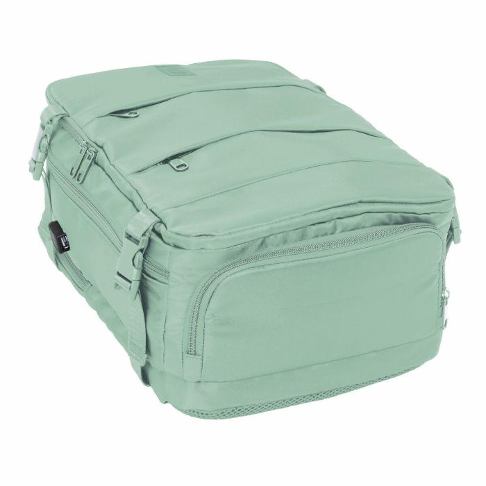 Mochila Escolar Safta Verde pastel Azul 6