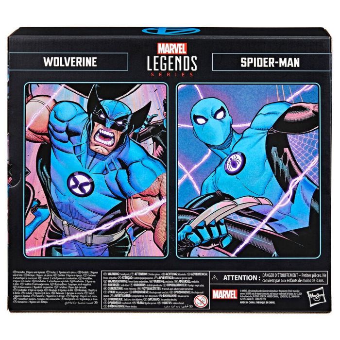 Blister 2 figuras Wolverine Spiderman Los 4 Fantasticos Marvel 8 Blister 2 figuras Wolverine Spiderman Los 4 Fantasticos Marvel 8