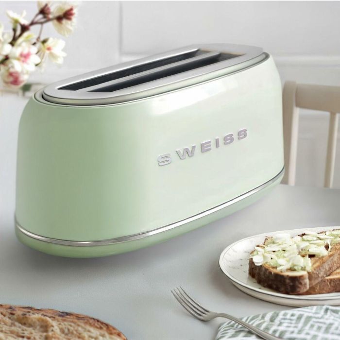 Sweiss GRV7 Tostadora Vintage Verde 1500W 2 Ranuras 1 Sweiss GRV7 Tostadora Vintage Verde 1500W 2 Ranuras 1