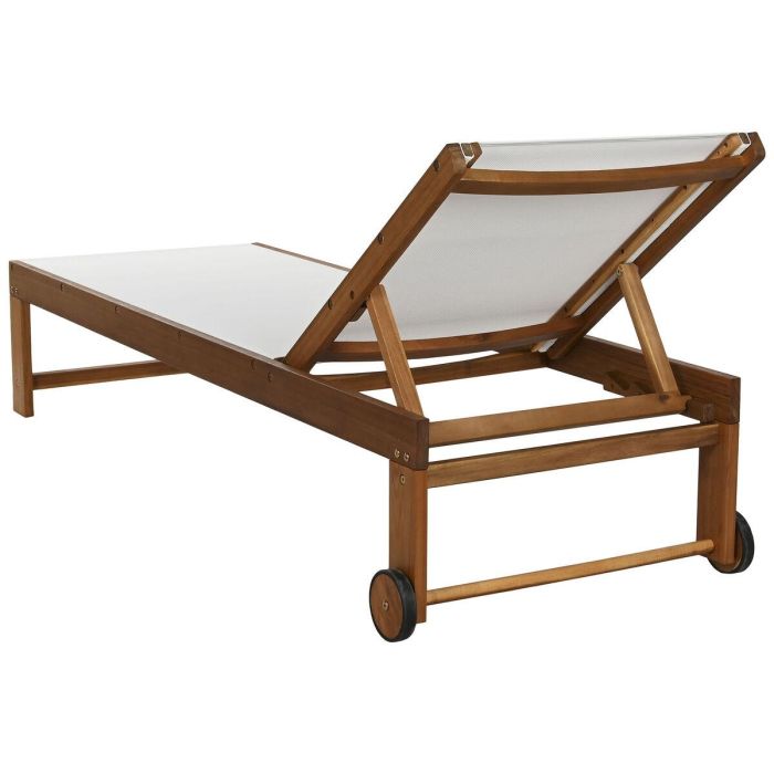 Tumbona Home ESPRIT Blanco Marrón 187 x 65 x 81 cm 5 Tumbona Home ESPRIT Blanco Marrón 187 x 65 x 81 cm 5