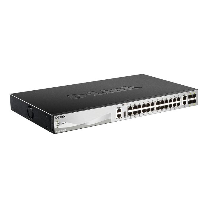 D-Link DGS-3130 Switch Gestionado Capa 3, 24 Puertos Gigabit Ethernet, 2 Puertos 10G, 4 Ranuras SFP+ 1