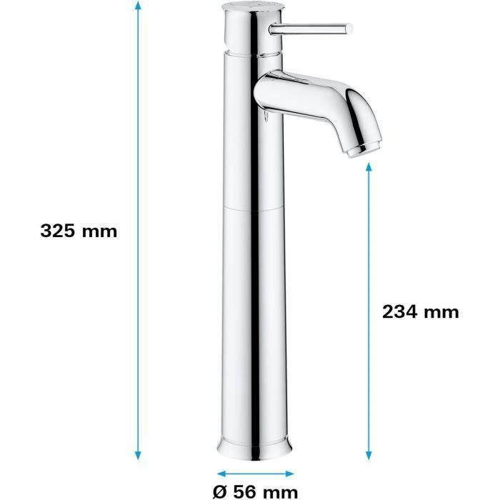 GROHE - Mezclador monomando de lavabo de sobre encimera - Tamaño XL 2