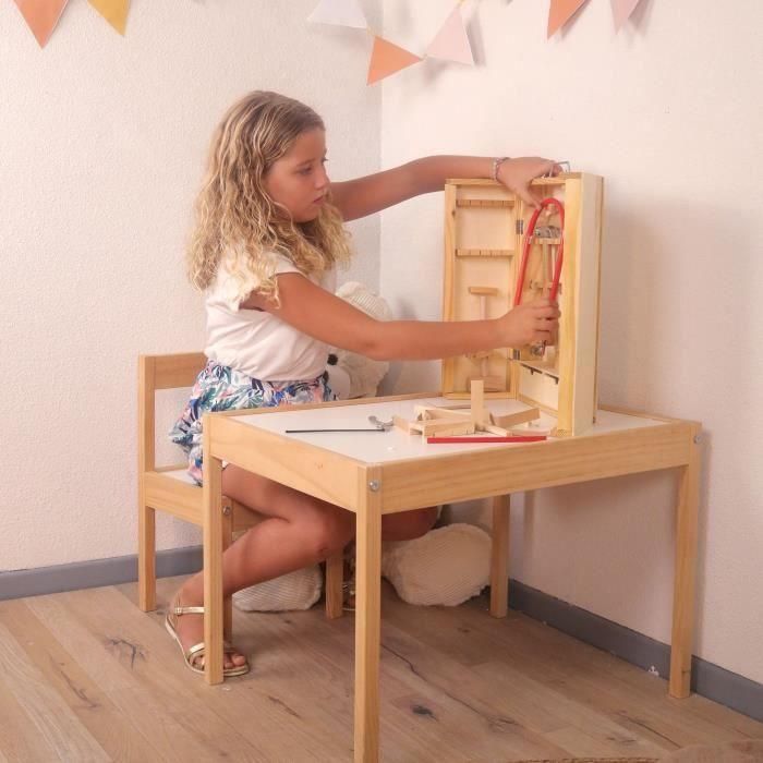 Armario de herramientas de madera con herramientas reales - PLANETE BOIS - FSC - 25 piezas - Montessori - A partir de 8 años 2 Armario de herramientas de madera con herramientas reales - PLANETE BOIS - FSC - 25 piezas - Montessori - A partir de 8 años 2