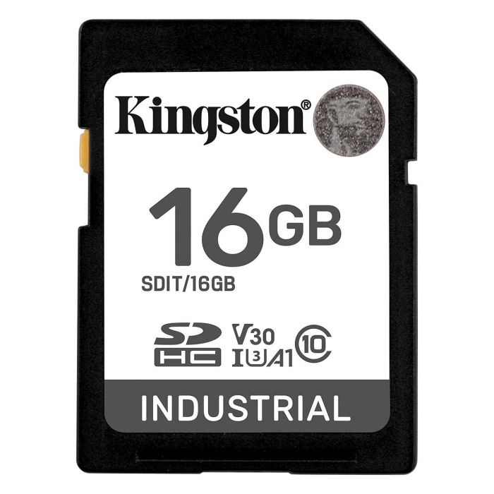 Kingston HC Industrial -40C to 85C 16GB Tarjeta SDHC Clase 10 UHS-I U3 V30 A1 Velocidad Lectura 100MB/s Escritura 80MB/s 0 Kingston HC Industrial -40C to 85C 16GB Tarjeta SDHC Clase 10 UHS-I U3 V30 A1 Velocidad Lectura 100MB/s Escritura 80MB/s 0