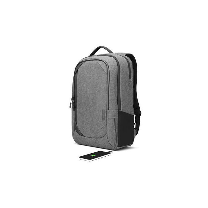 Lenovo Mochila Business Casual 17 pulgadas Gris Carbón para Portátil Poliéster, resistente al agua y duradera con 24L de capacidad 2