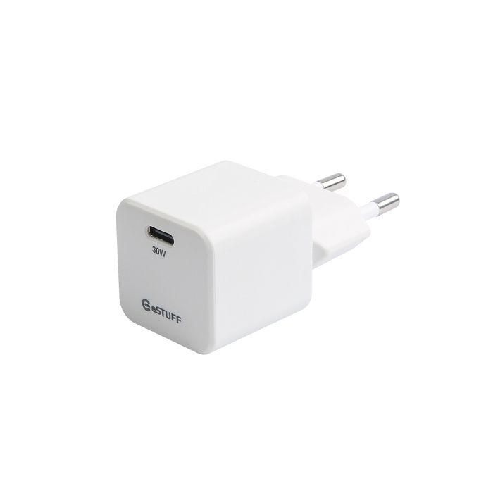 eSTUFF INFINITE USB-C Charger EU PD 30W GaN. - White - 98% Recycled Plastic 3 eSTUFF INFINITE USB-C Charger EU PD 30W GaN. - White - 98% Recycled Plastic 3
