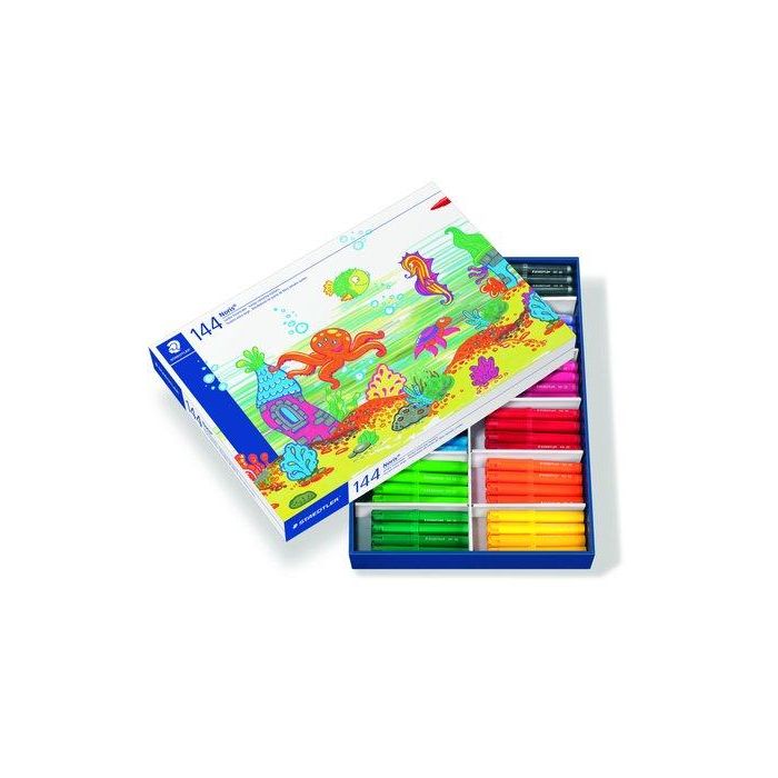 Rotulador Fibra Staedtler 340 Watercolour Class Pack De 144