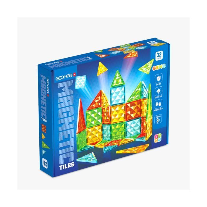 Geomag Fichas magnéticas Gemas 32 piezas - Formas geométricas con efecto cristal 0 Geomag Fichas magnéticas Gemas 32 piezas - Formas geométricas con efecto cristal 0