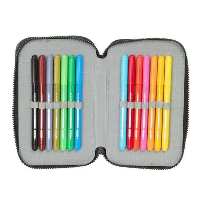 Plumier Escolar Safta Doble Pequeño 29 Piezas Munich Topo 195x125x40 mm 3 Plumier Escolar Safta Doble Pequeño 29 Piezas Munich Topo 195x125x40 mm 3