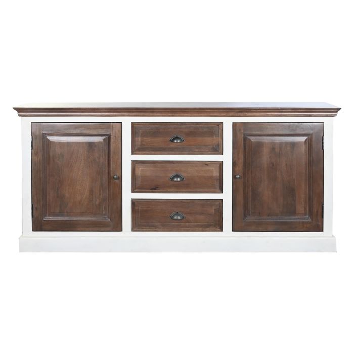 Aparador DKD Home Decor Blanco Marrón oscuro Madera de mango (180 x 46 x 83 cm) 8 Aparador DKD Home Decor Blanco Marrón oscuro Madera de mango (180 x 46 x 83 cm) 8