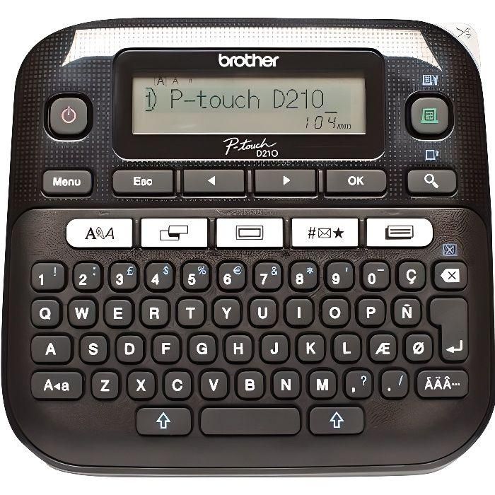 Impresora de etiquetas portátil Brother PT-D210 - Transferencia térmica - Monocromo Impresora de etiquetas portátil Brother PT-D210 - Transferencia térmica - Monocromo