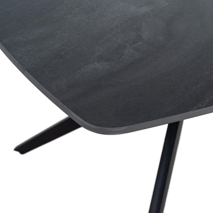 Mesa Centro Negro Piedra Sinterizada 120 X 60 X 42 cm