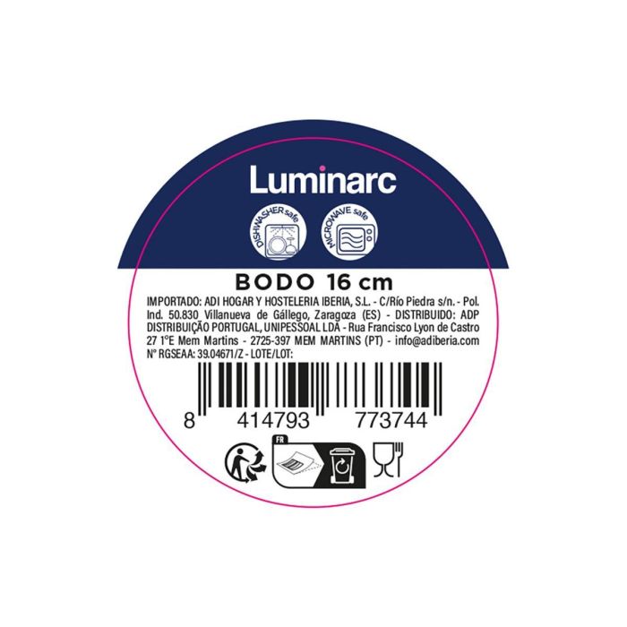 Plato Porcelana Bodo Luminarc 16 cm (12 Unidades) 2