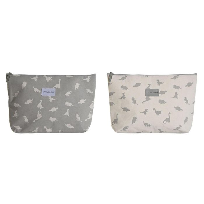 Neceser Baby DKD Home Decor Blanco Gris 8 x 21 x 33 cm (2 Unidades) Neceser Baby DKD Home Decor Blanco Gris 8 x 21 x 33 cm (2 Unidades)