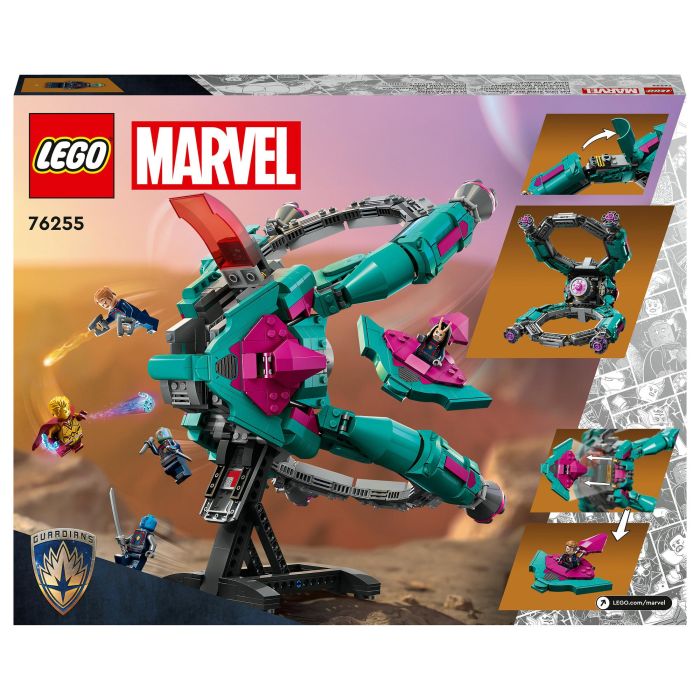 LEGO 76255 Nave de los Nuevos Guardianes Marvel Super Heroes Juego Construcción 1108 Piezas 10+ Años