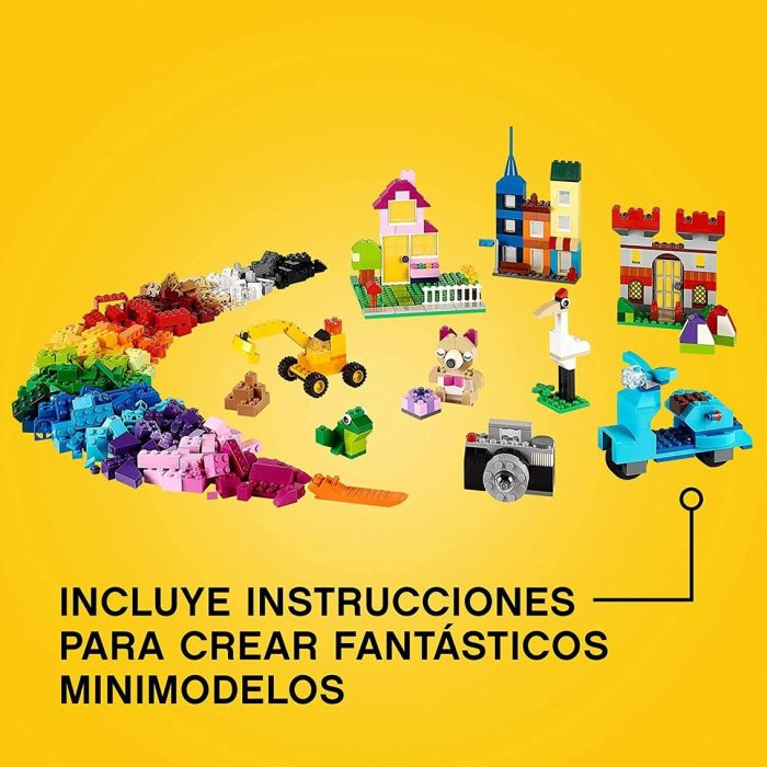 Lego Classic Caja de Ladrillos Grande, 33 Colores, 8 Tipos de Ventanas y Puertas, Incluye Piezas Especiales y Bases Verdes, Ideal para Construcciones Creativas 1 Lego Classic Caja de Ladrillos Grande, 33 Colores, 8 Tipos de Ventanas y Puertas, Incluye Piezas Especiales y Bases Verdes, Ideal para Construcciones Creativas 1