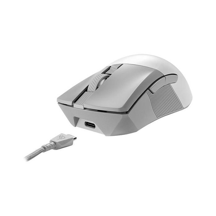 Asus ROG Gladius III Wireless Aimpoint 90MP02Y0-BMUA11 Ratón Mano Derecha RF Wireless + Bluetooth + USB Óptico 36000 DPI Blanco 2