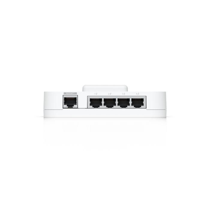 Ubiquiti Gate Hub Avanzado para Control de Acceso y Gestión de Intercomunicadores con 5x RJ-45, PoE++, Montaje en Carril DIN 1