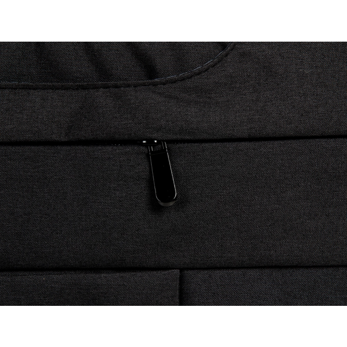 Q-connect Funda para portátil 15,6" con Asas Retráctiles, Cremallera, 3 Bolsillos Exteriores, Negro 3