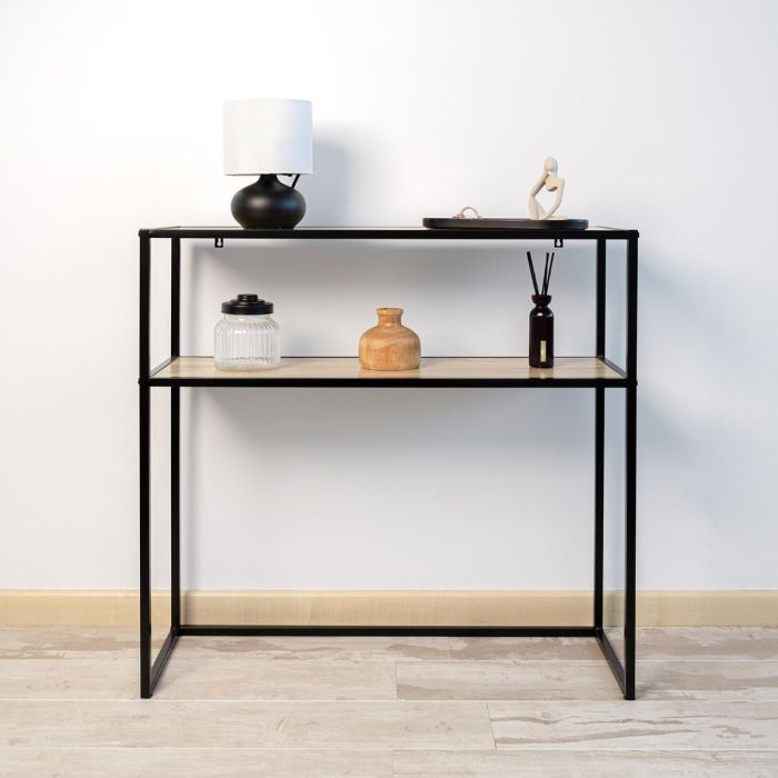 Vinthera Consola Multifuncional Moa 78X27X77 cm Madera Metal 4 Unidades 1