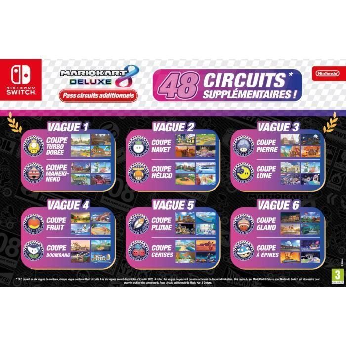Juego de pases de circuitos adicionales de Mario Kart 8 Deluxe - Edición estándar | Juego de Nintendo Switch 2 Juego de pases de circuitos adicionales de Mario Kart 8 Deluxe - Edición estándar | Juego de Nintendo Switch 2